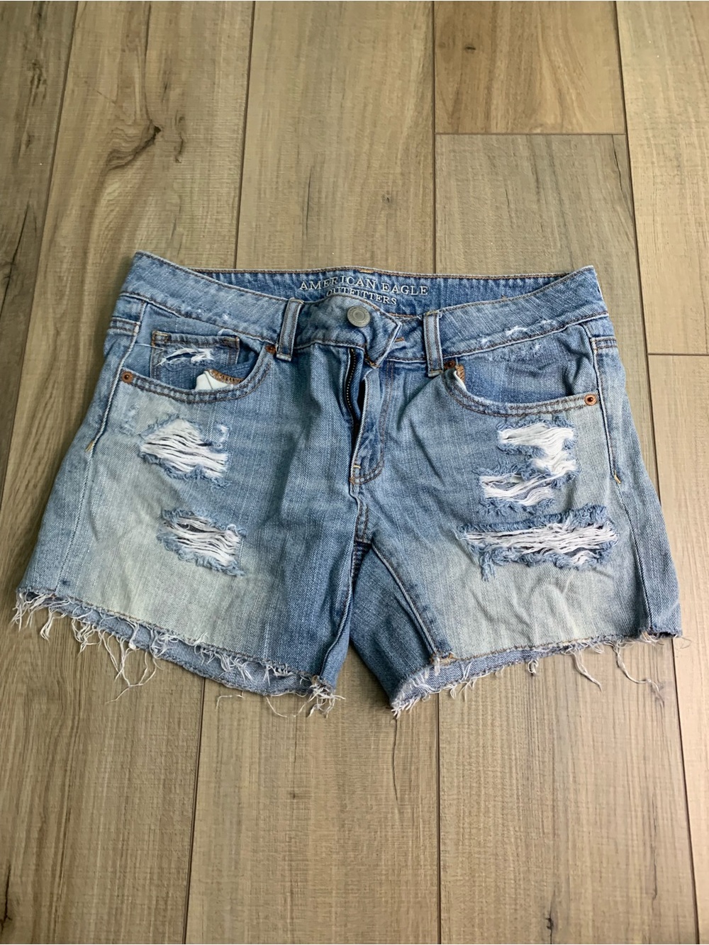 American Eagle Outfitters Light Blue Denim Shorts